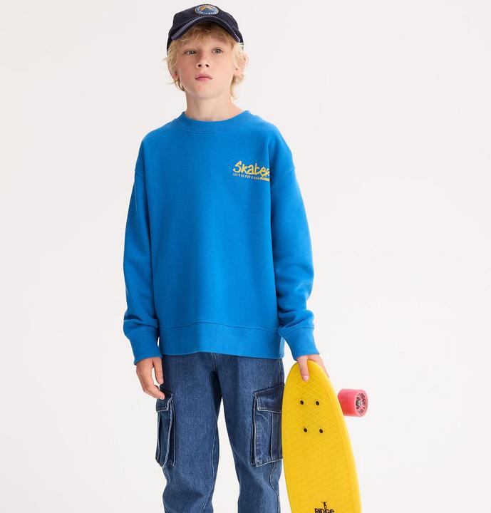 Immagine prodotto La Redoute Collections Sweatshirt mit Rundhalsausschnitt (110)