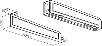 Actual product image Gembird WM-U35-01-W bracket/brace (Wall, 35 kg)