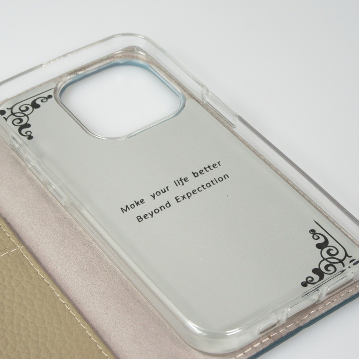 Produktbild PhoneLook Hülle Flip 3D echtes genarbtes Rindsleder (Apple iPhone 15 Pro Max)