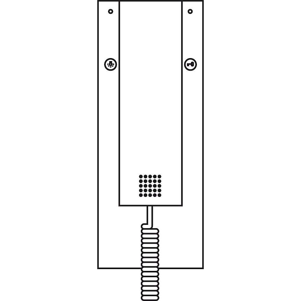 Siedle, Klingel + Türsprechanlage, S. & Soehne Handapparat 15505 weiss für Telefone Serie 700