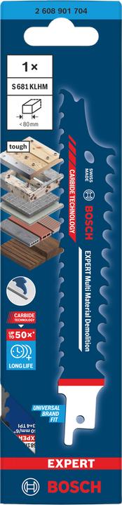 Produktbild Bosch Professional Zubehör EXPERT Multi Material Demolition S681KLHM Blatt