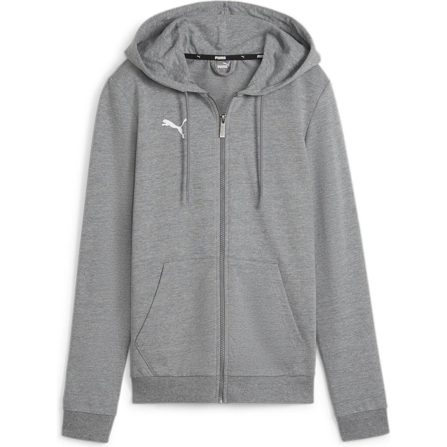 Puma, Damen, Laufjacke, teamGOAL Casuals Hooded Jacket Wmn (L), Grau, L