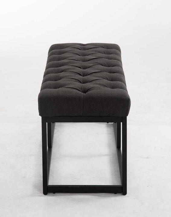 Actual product image Swisshandel24 Bench Amun fabric B100, dark grey (100 cm)