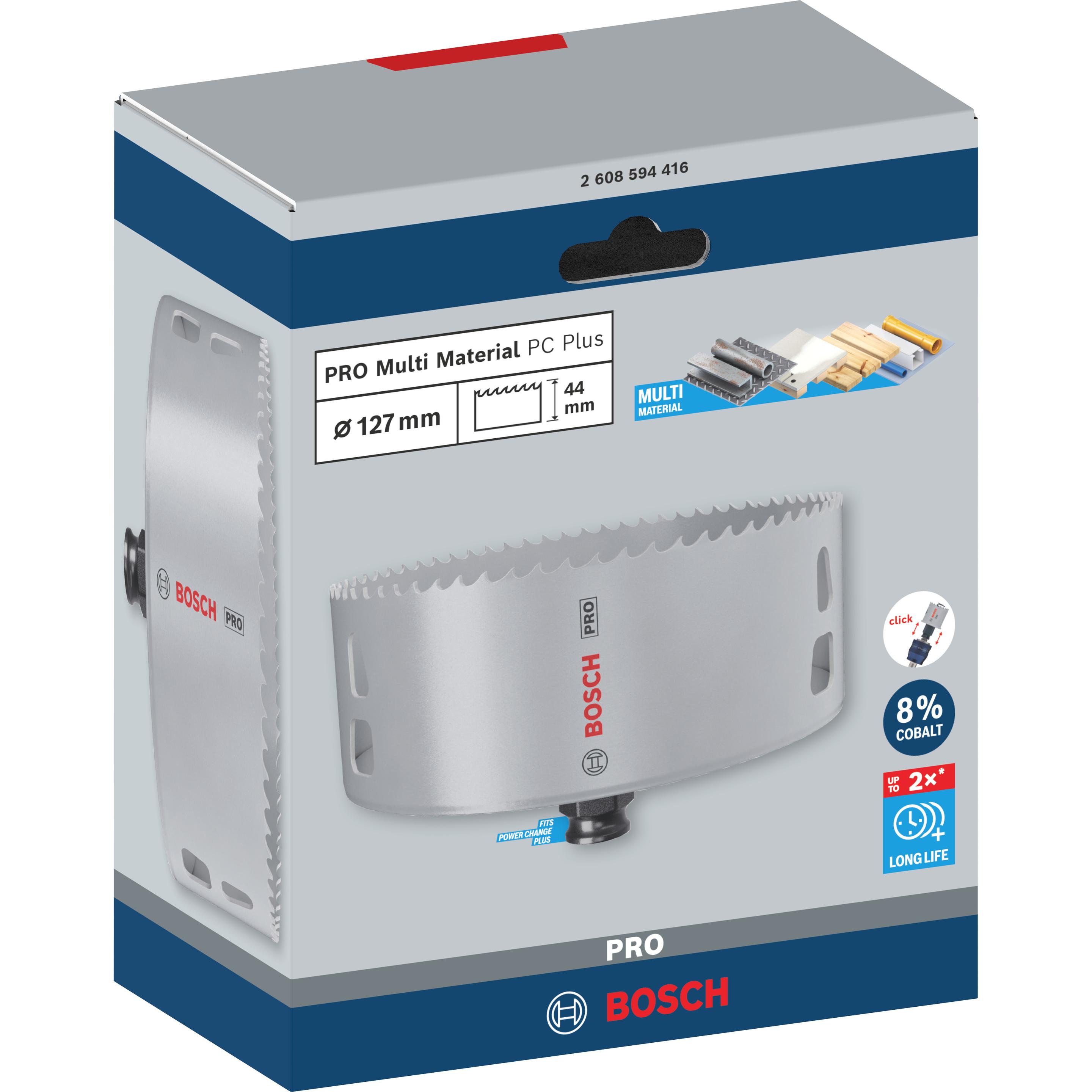 Thumbnail - Bosch Professional Zubehör, Lochsäge, PRO Multi Material PC Plus Lochsäge, 127 mm (127 Millimeter)