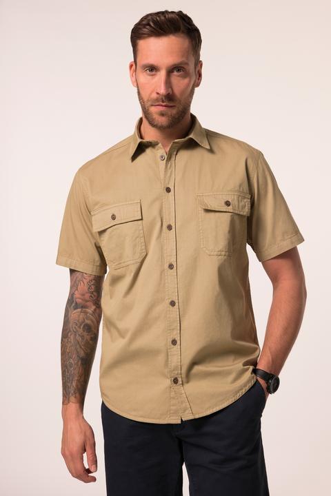 Actual product image JP1880 shirt, short sleeve, vintage look, modern fit, Kent collar, up to 8 XL (L)