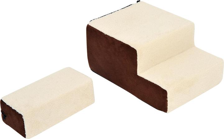 Actual product image PawHut Dog stairs with plush (Dog)
