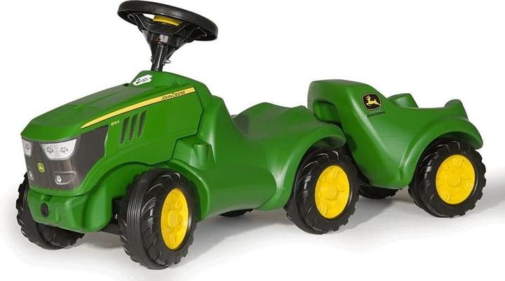 Productafbeelding Rolly Toys Babyglijbaan Minitrac John Deere 6150R + Aanhangwagen rollyMinitrac