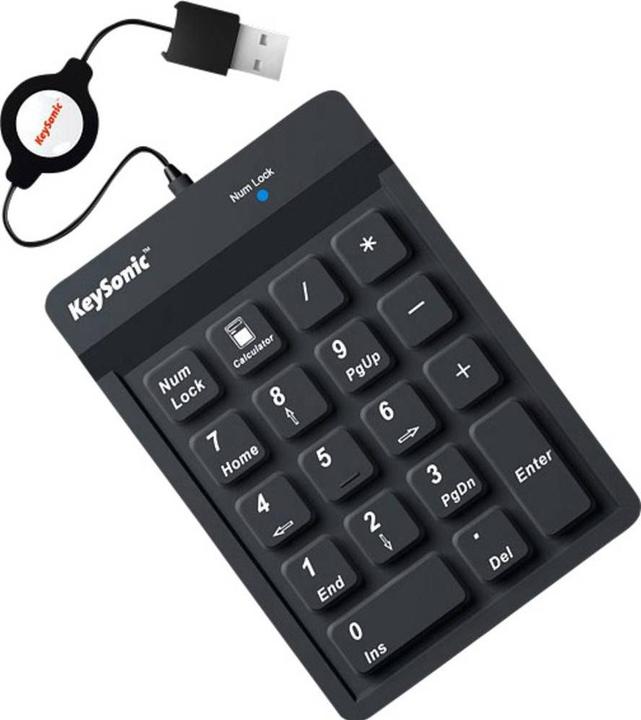 Actual product image KeySonic Ack-118 (Numeric keypad, Cable)