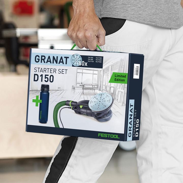 Image du produit Festool Disque abrasif STF D150/48 GR-Set P Grenat (P80, P60, P220, P180, P320, P120)