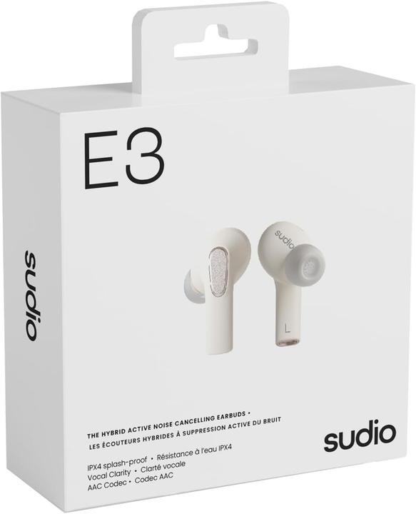 Actual product image Sudio E3 White (ANC, 6.50 h, Wireless)