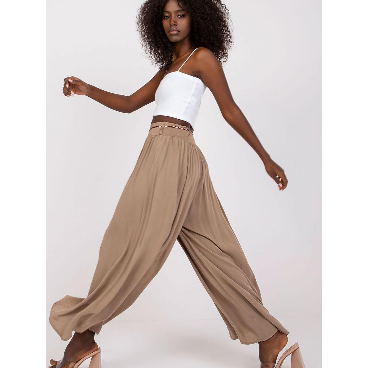 Och Bella, Damen, Hosen, Damen Hose, Beige, (M)