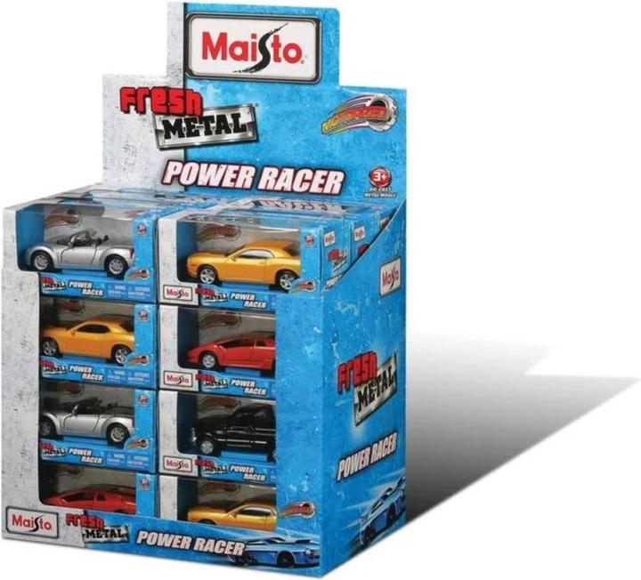 Immagine prodotto Maisto Fresh Metal 4.5" Power Racer Retrocarica Display Assortiti
