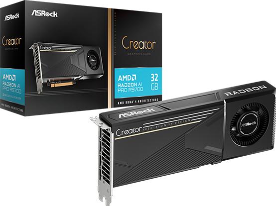 Produktbild AsRock Radeon AI PRO R9700 Creator (32 GB)