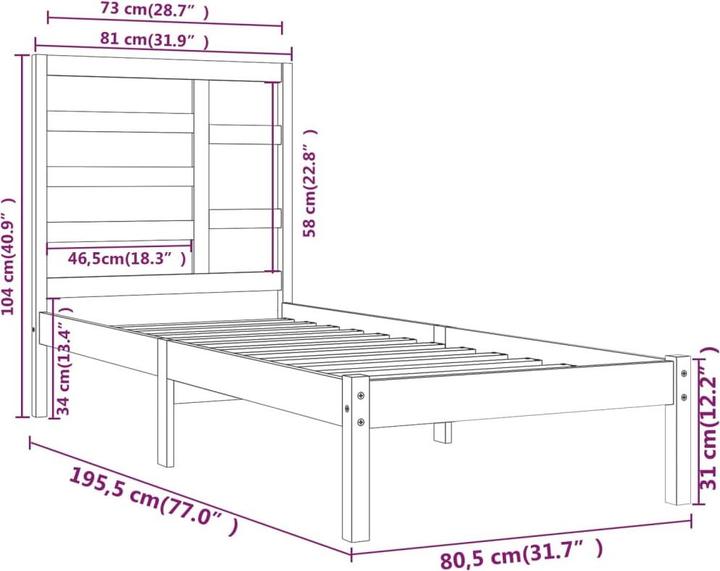 Produktbild VidaXL Gerty (160 x 200 cm)