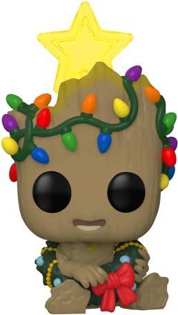 Actual product image Funko Pop! Marvel Xmas Holiday Groot