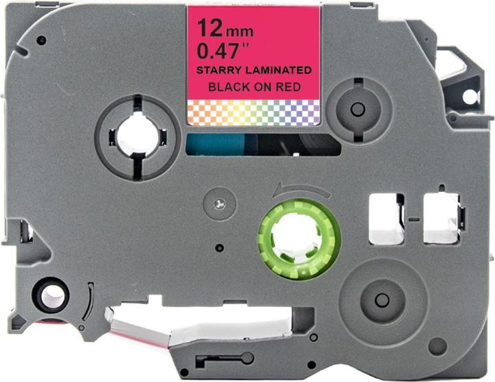 Actual product image Hermex Alternatives Etikettenband zu Brother TZe-431L1 Beschriftungsband (1.20 cm, Black, Multicoloured, Red)