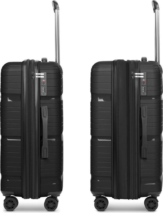 Produktbild D&N Travel Line 4300-Plus 4 Rollen Trolley M 65 cm mit Dehnfalte (58 l, M (50 - 90l))