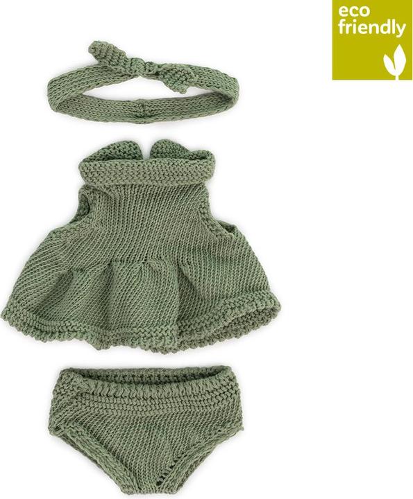 Miniland Kleiderset Strick Kleid&Haarreif