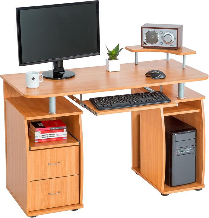 Actual product image tectake Computer table (55 x 55 x 87 cm)