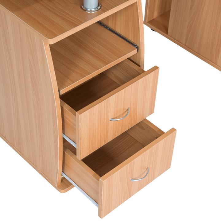 Actual product image tectake Computer table (55 x 55 x 87 cm)