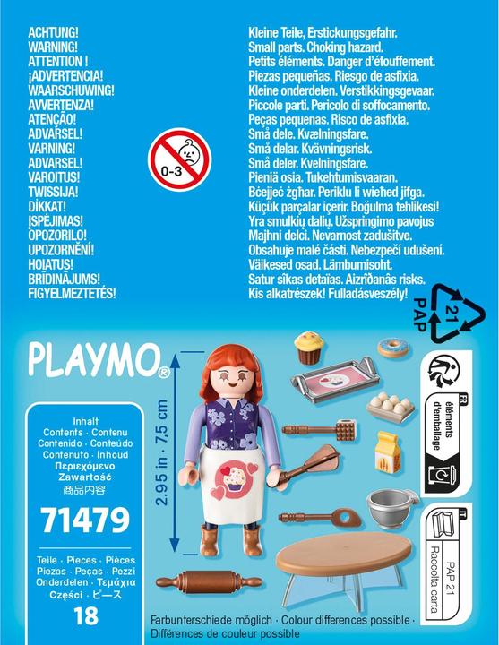 Energie-Label Playmobil Konditorin (71479, Playmobil Special Plus)