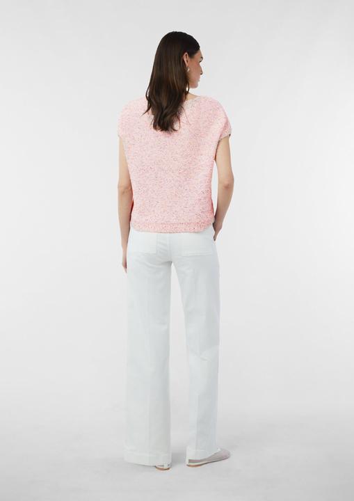 Immagine prodotto Comma Strickpullover Kurzärmeliger Strickpullover aus Effektgarn im Relaxed Fit (XL)