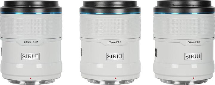 Immagine prodotto Sirui Sniper Set AS-3S-ZW 23 mm, 33 mm e 56 mm F1.2 APSC Auto-Focus Kit (Nikon Z-Mount, bianco, fibra di (Nikon Z, APS-C / DX)