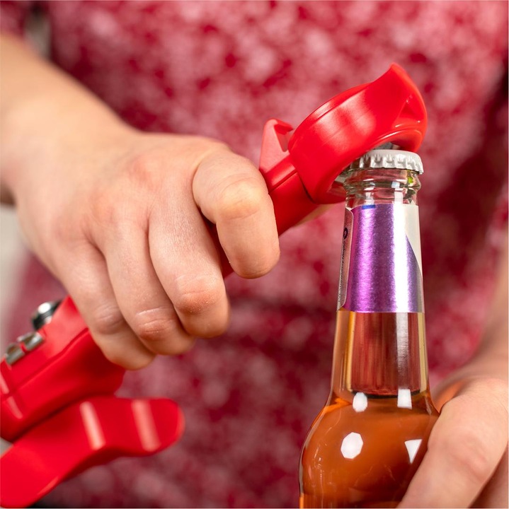 Actual product image Kuhn Rikon Auto Safety Master opener red
