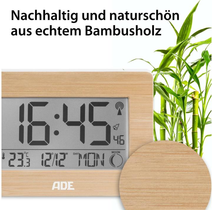 Actual product image ADE Radio-controlled alarm clock CK 1702, functions: Snooze function, Alarm