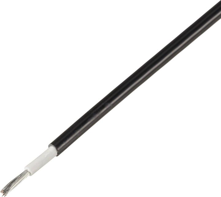 Actual product image Tru Components TC-11990908 Photovoltaic cable 1 x 4 mm² black by the metre (Solar cable)