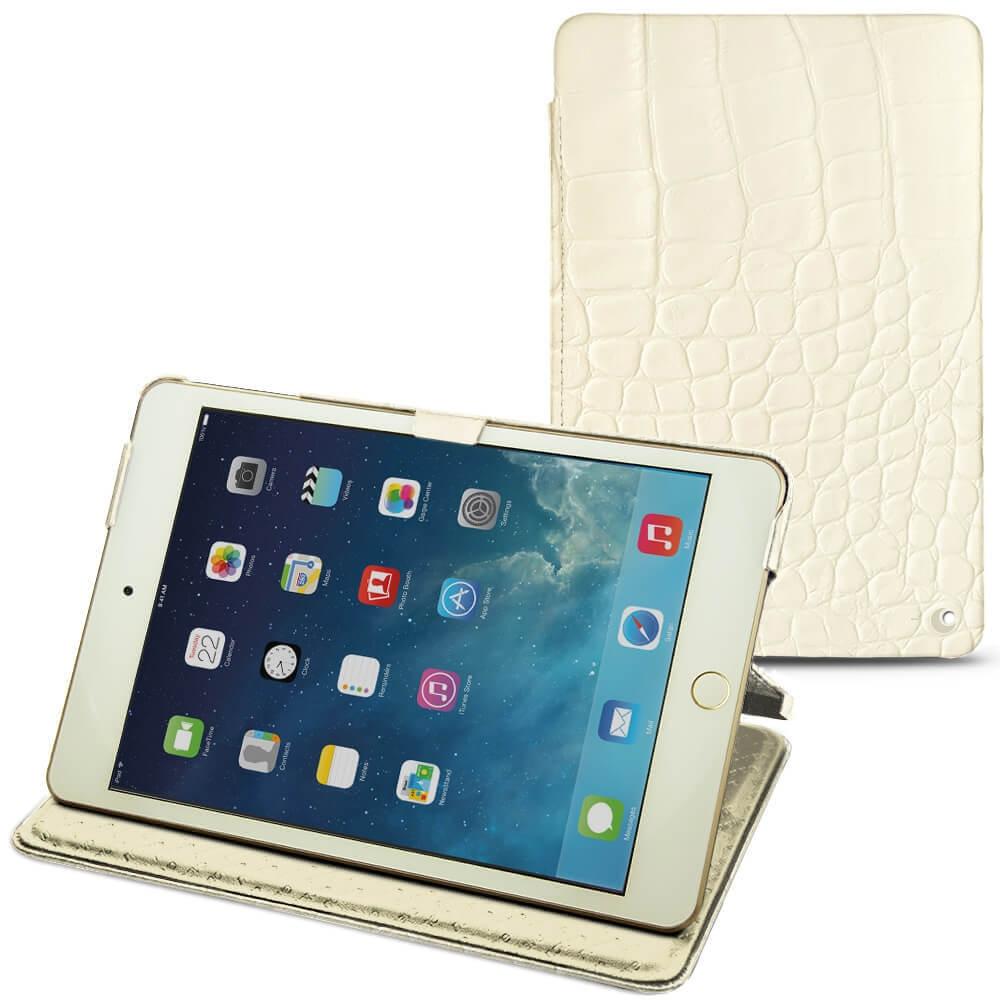 Thumbnail - Noreve Lederschutzhülle horizontal (iPad Mini 5), Tablet Hülle, Beige