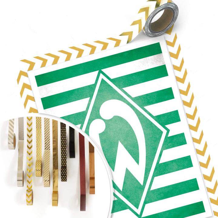 Image du produit SV Werder Bremen Werder Brême, le logo du Werder Brême à rayures (50 x 60 cm)