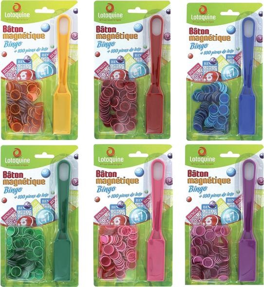 Sombo Bingo stick magnetico colorato assortiti (Tedesco, Francese, Italiano, Inglese)