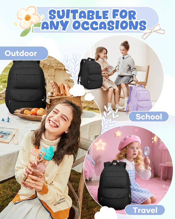 Produktbild Only-Bags.Store Leichter Schulrucksack Teenager, Rucksack Univcersity