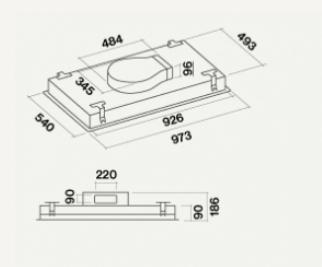Produktbild Falmec STELLA 90 (Deckenlüfter)
