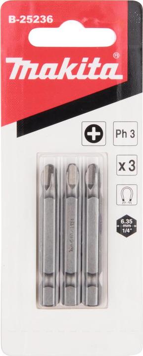 Actual product image Makita PH Bit 3x50mm 3pcs