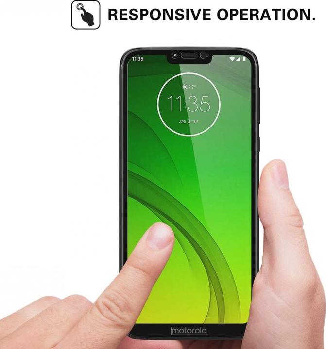 Produktbild Screenguard Motorola Moto G7 Power Full Screen Panzerglas Schutzfolie 2.5D 9H (1 Stück, Motorola Moto G7 Power)