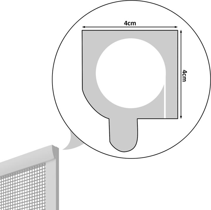 Actual product image tectake Insect screen roller blind (110 x 160 cm)