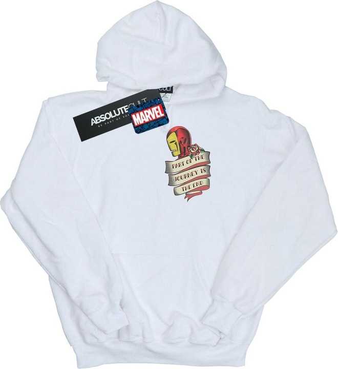 Produktbild Iron Man Tattoo Journey Breast Print Kapuzenpullover (XL)