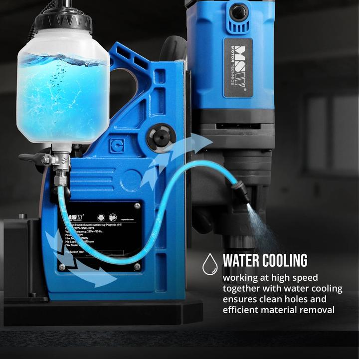 Produktbild MSW Magnet-Bohrmaschine mit Vakuum 1550 W 830 U/min 3 kN für 13/35 mm Bohrer