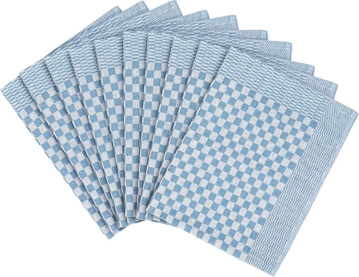 Produktbild Casativo 10er-Set Grubentücher, hellblau, Geschirrtücher 45 x 70 cm (50 x 70 cm)