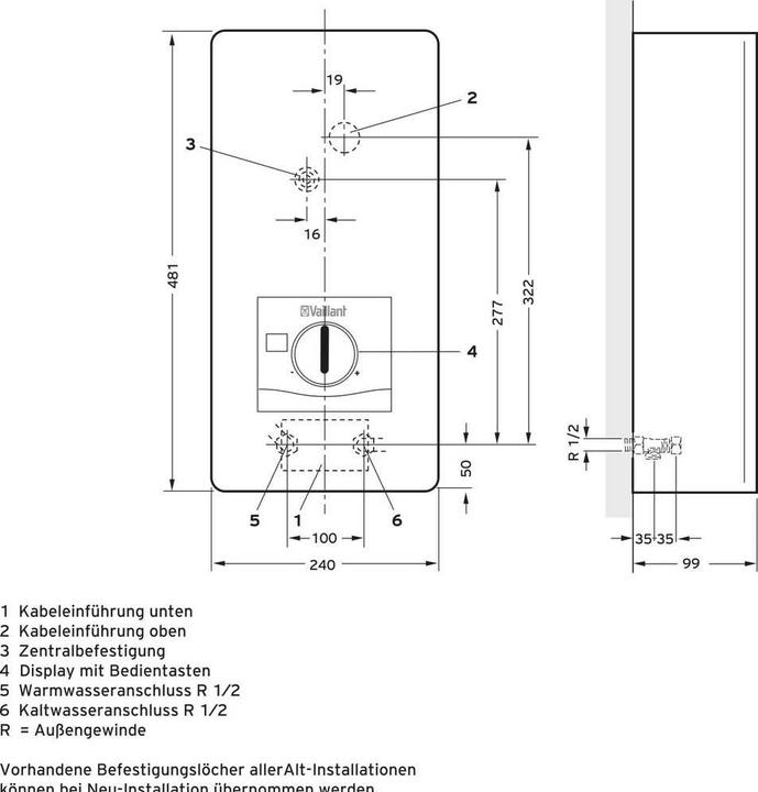 Vaillant VED E 24/8