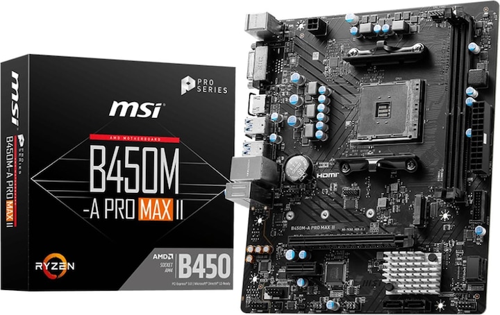 MSI B450M-A PRO MAX II (AM4, AMD B450, mATX)