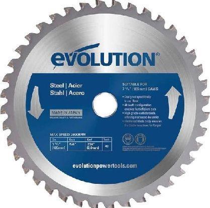 Evolution TCT pjovimo diskas skirtas 185 mm plienui pjauti (EVO-185-40-S)