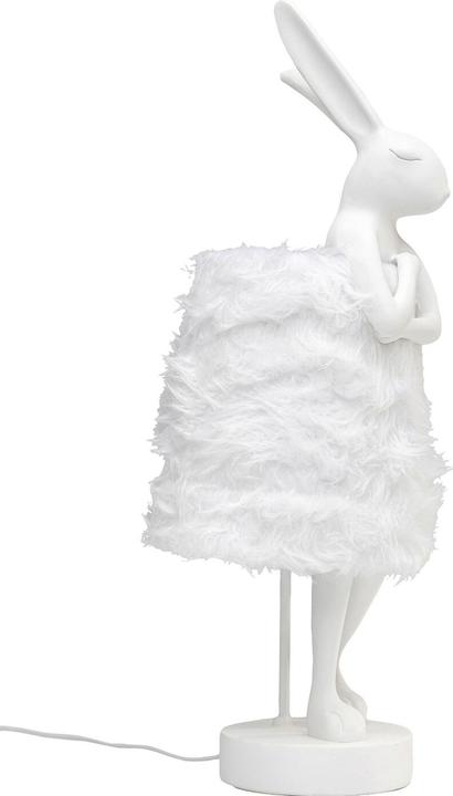 Produktbild Kare Design Tischleuchte Animal Rabbit Fur Weiss/Silber 68cm (E14)