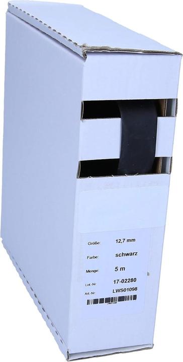 Actual product image Kalitec 5m heat shrink tubing black from 12.7mm to 6.4mm I 2:1 I Industrial quality from German dealer (1 x)