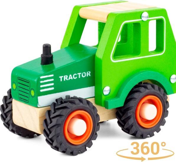 Image du produit Ulysse Couleurs d'Enfance Tracteur vert en bois naturel