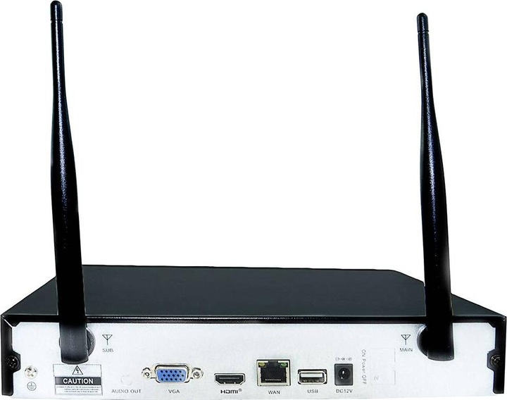Image du produit Inkovideo Kit complet de surveillance WLAN 4 canaux (1920 x 1080 Pixels)