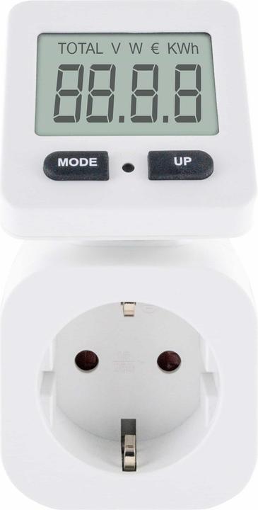 Schwaiger Energiekostenmessgerät mit flex. Display, weiss