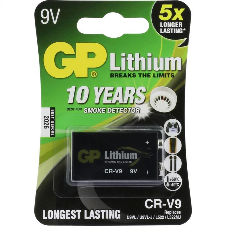 Immagine prodotto GP Batteries GP Batterie Lithium 9V (1 pz., 9V Block, 800 mAh)